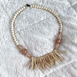 Anchor Beads Coconut Wood Necklace